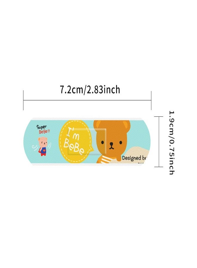 AndicAge Cute Bandages 100 Count Water Resistant Breathable Bandages Cute Cartoon Adhesive First Aid for Kids Children - Image 4